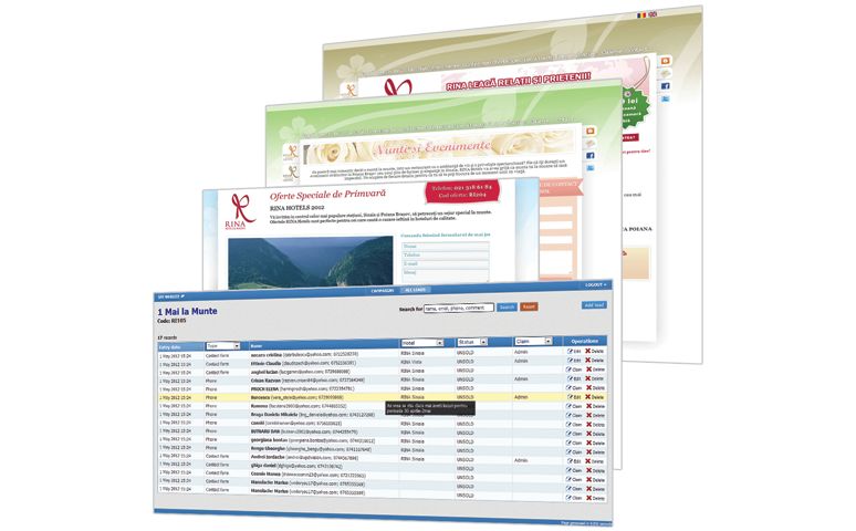 CRM Tool for RINA Hotels