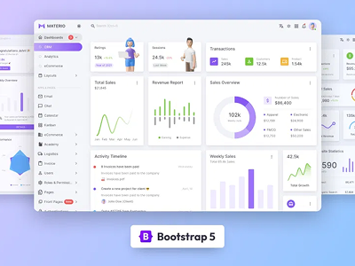 Materio Dashboard PRO - Bootstrap 5