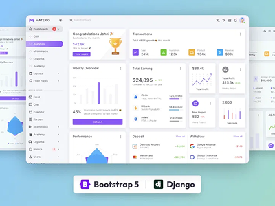 Materio Dashboard PRO - Django 5