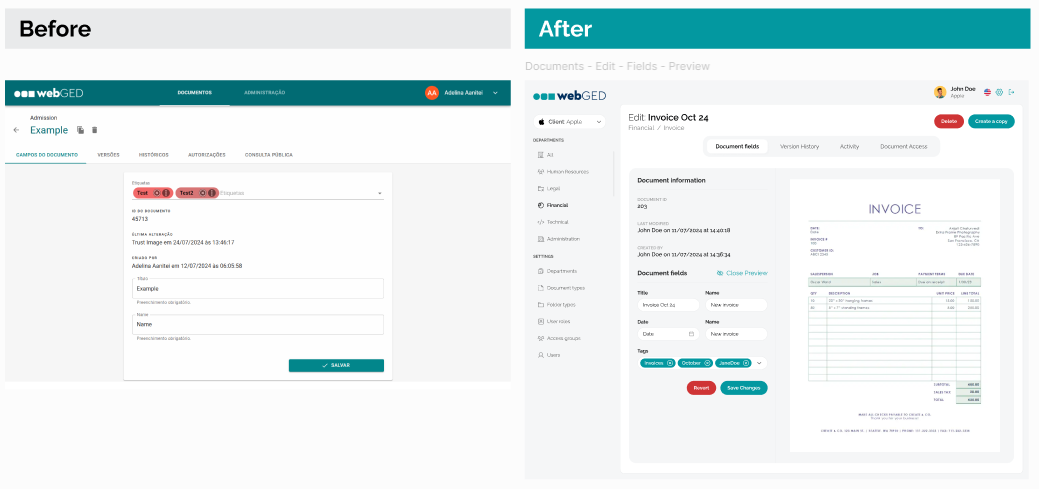 Case study: how to upgrade the UI/UX of a doc management app