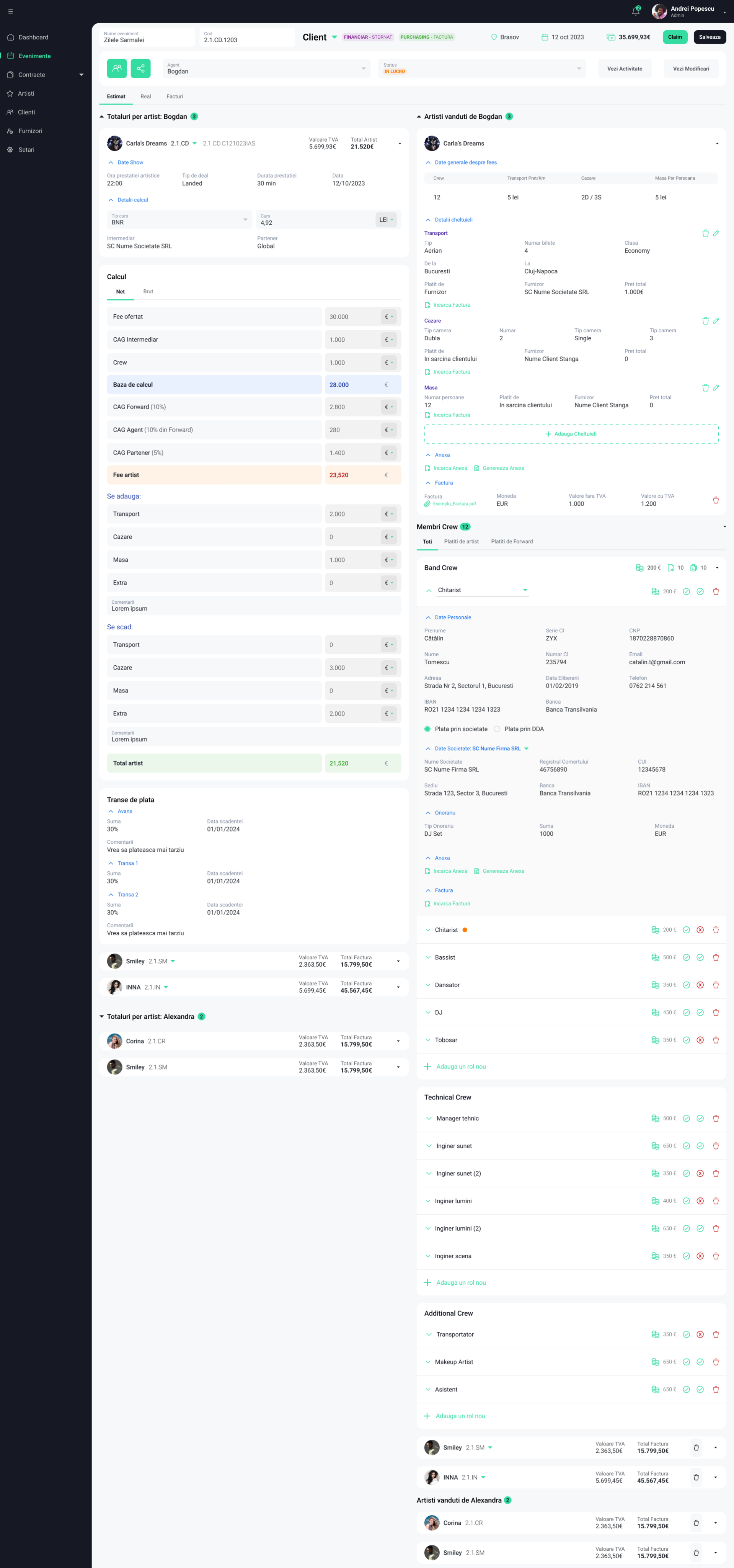 UPDIVISION Blog - Artist financial planning event management app