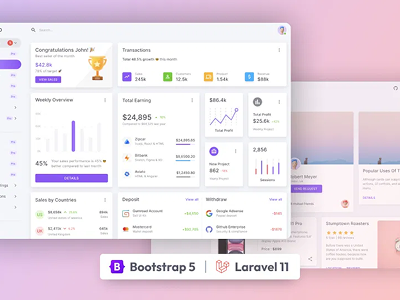 Materio Dashboard FREE - Laravel 11