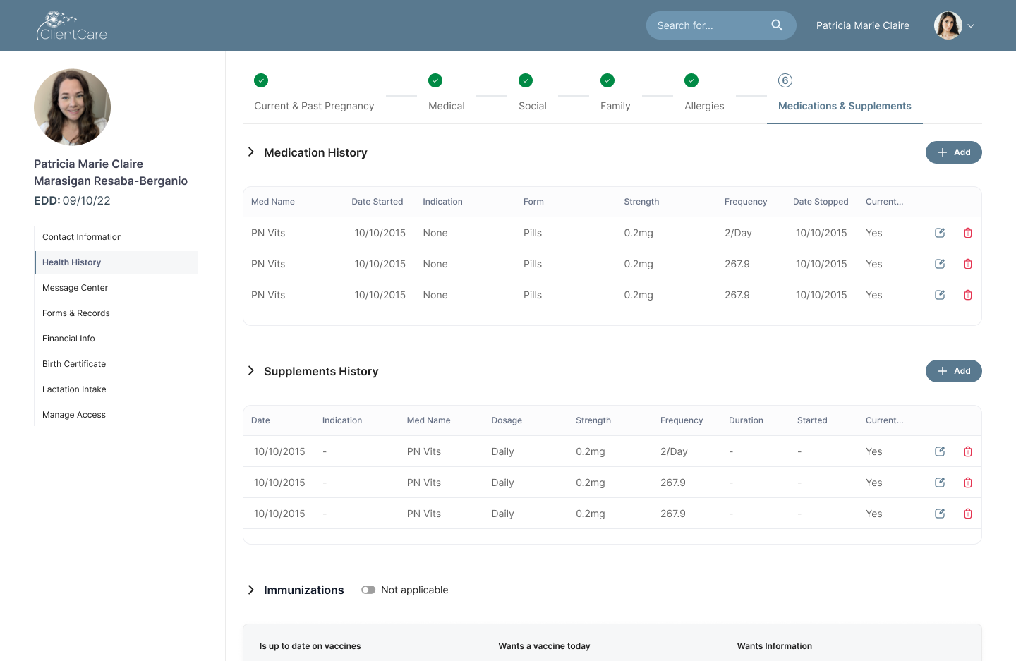 Client Care Midwife Helper