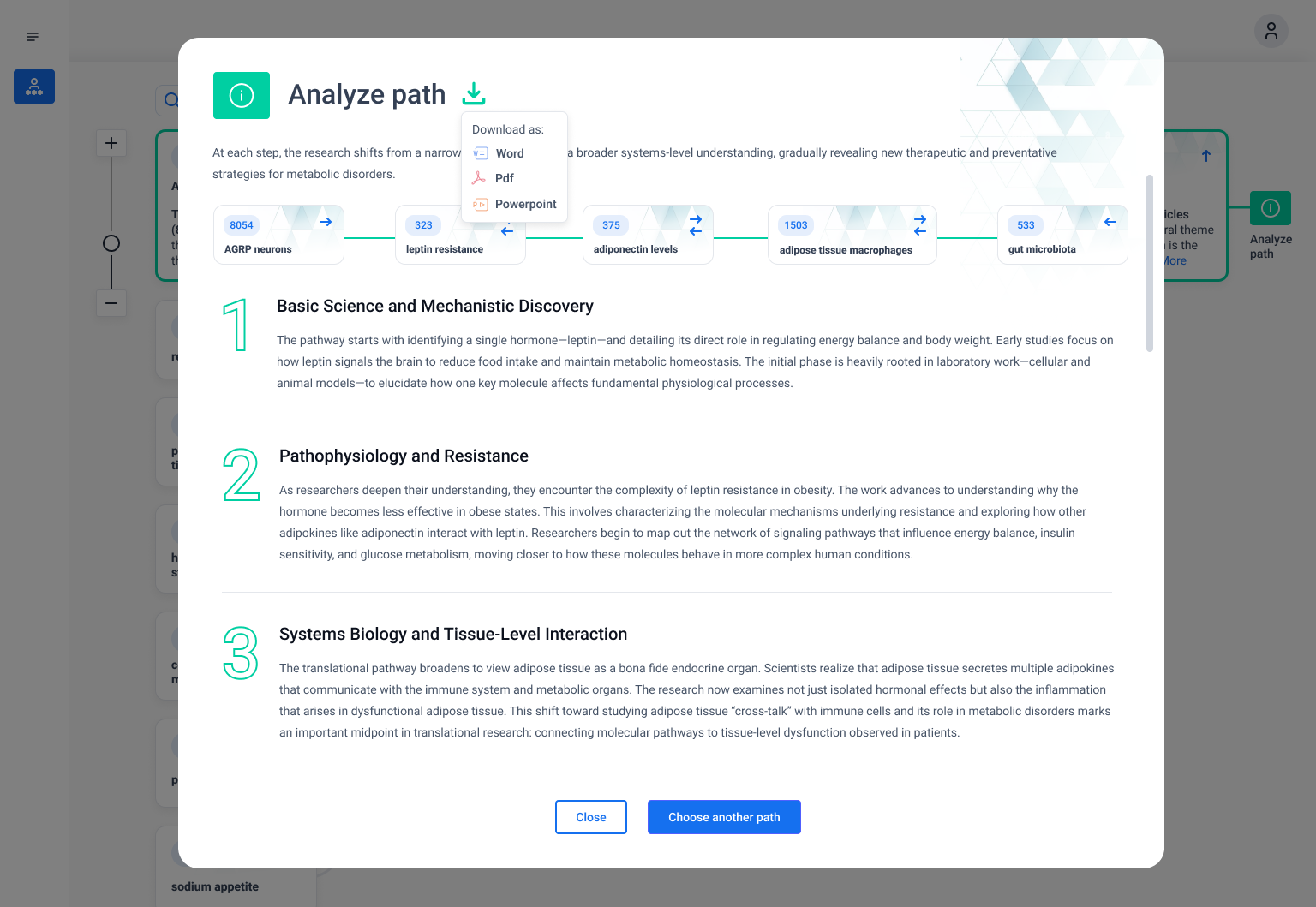 Pathfinder Research Tool