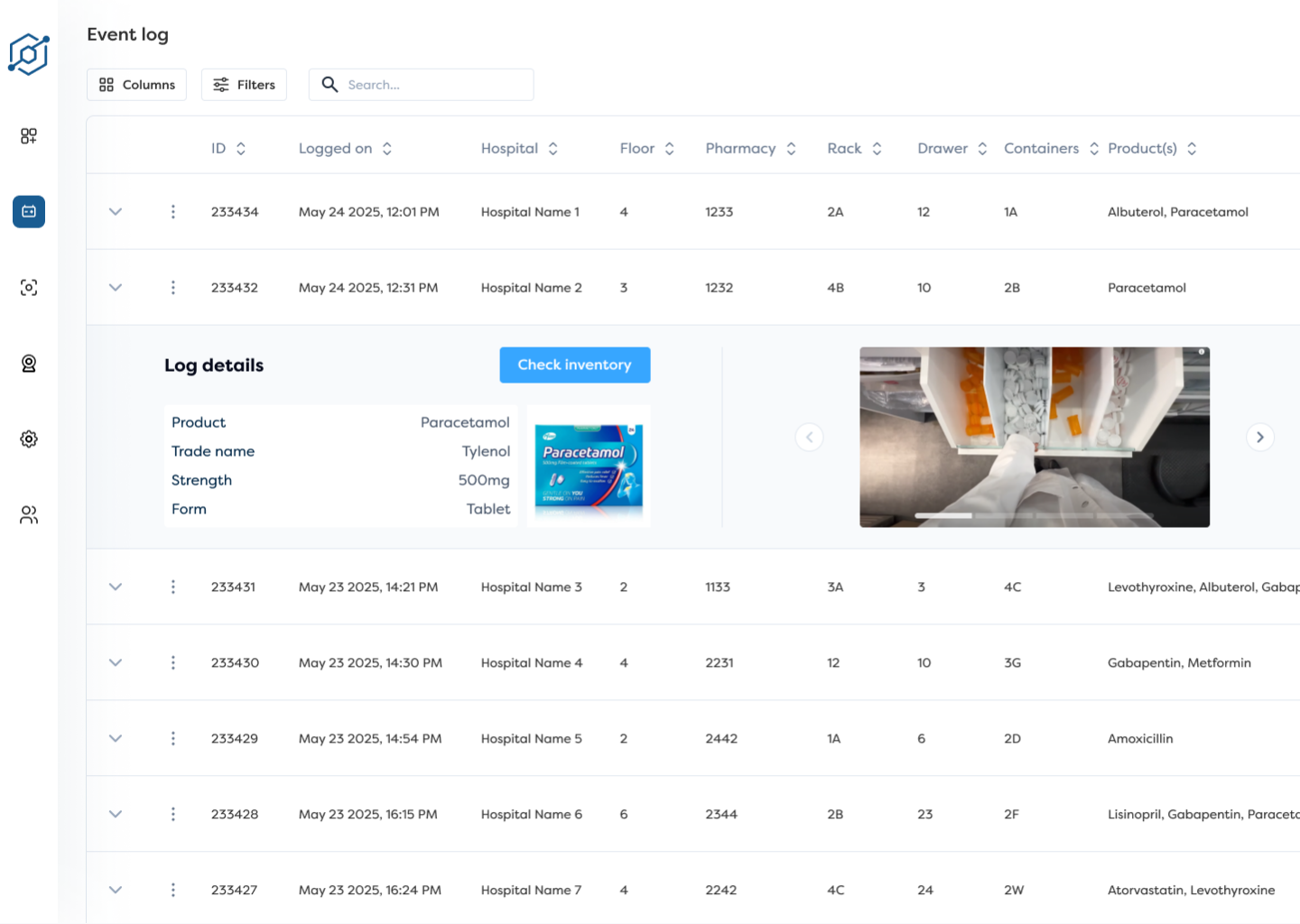 MediTrack medical supply tracker