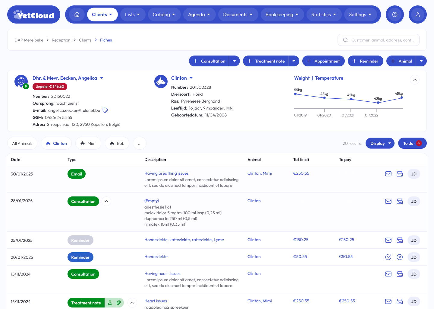 VetCloud Clinic Manager